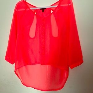 Hot pink blouse